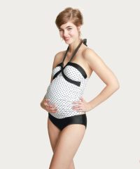 Petit Amour ZwangerschapsTankini Amelie MaxiCup ZwartWit