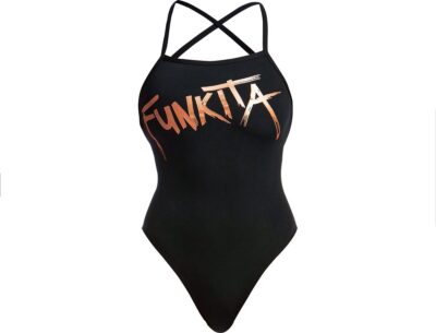 Bronzed Strapped In One Piece - Dames Badpak | Funkita