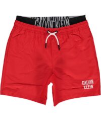Calvin Klein Jeans! Jongens Zwemshort - Maat 140 - Rood - Polyester