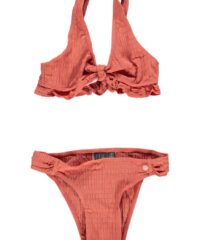 Levv! Meisjes Bikini - Maat 104 - Perzik - Micro polyester/spandex