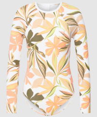 Badpak met logoprint en all-over bloemenmotief