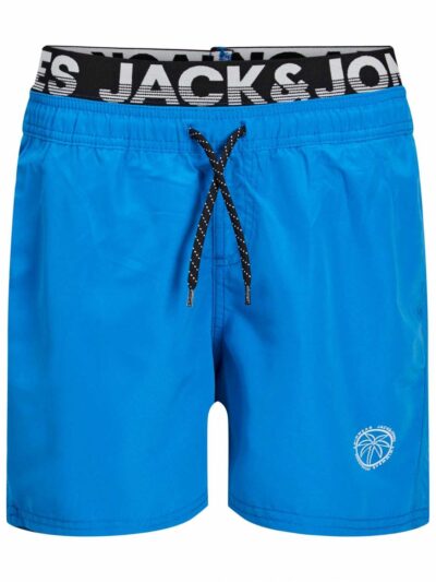 Jack & Jones! Jongens Zwemshort - Maat 128 - Blauw - Polyester