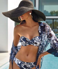 Roidal Bad & Beach Strapless Bikini Arlet wit/blauw