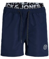 Jack & Jones! Jongens Zwemshort - Maat 164 - Donkerblauw - Polyester