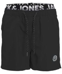 Jack & Jones! Jongens Zwemshort - Maat 164 - Zwart - Polyester