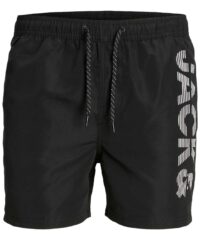 Jack & Jones! Jongens Zwemshort - Maat 164 - Zwart - Polyester