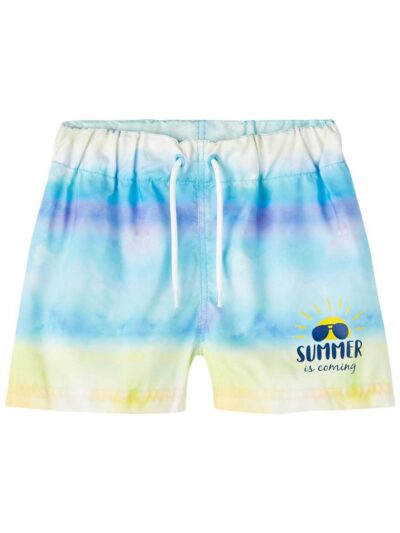 Name It! Jongens Zwemshort - Maat 104 - All Over Print - Polyester