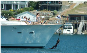 Look what this Seattle Yacht Club cat dragged in into Gig Harbor!