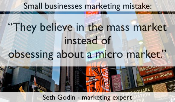 Small businesses fail - seth godin - hyperspecialisatie