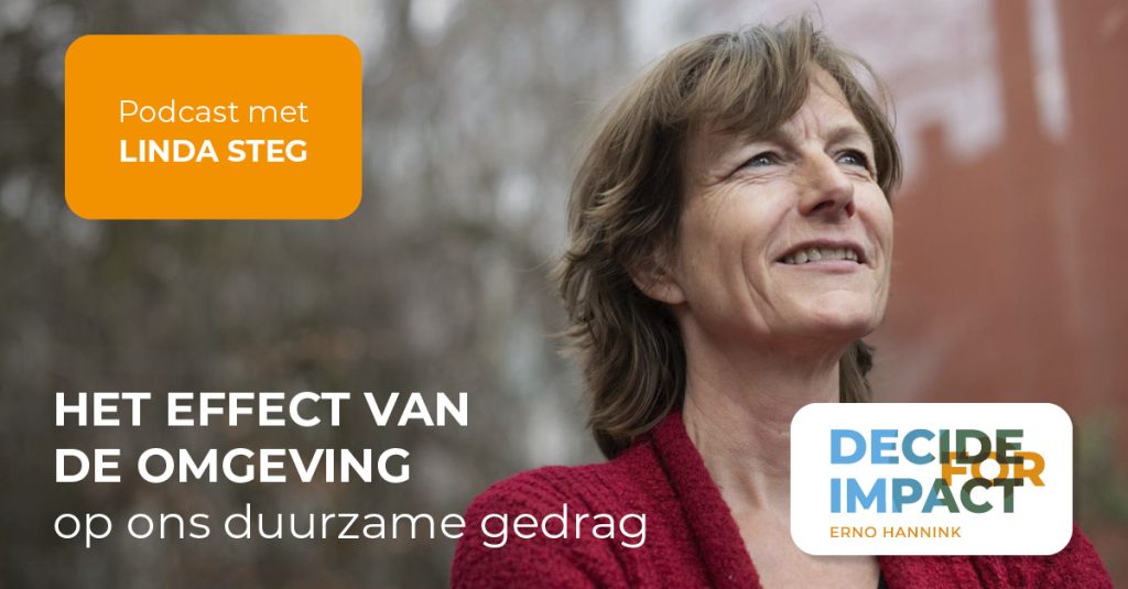 Linda Steg Het effect van de omgeving op ons duurzame gedrag