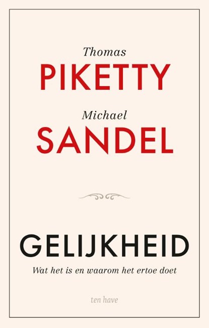 Boek Gelijkheid van Piketty en Sandel omslag