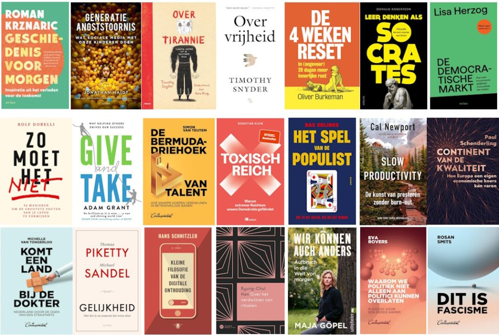 De covers van de 21 boeken die we in 2025 bespraken