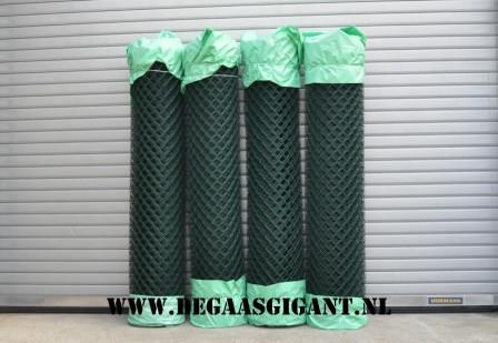 Harmonicagaas groen geplastificeerd 200 cm. | De Gaasgigant harmonicagaas