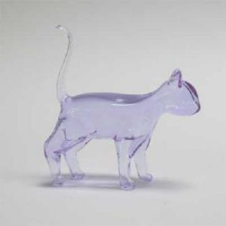 magie Modieus Eenvoud glazen kat – Gekleurd Glas