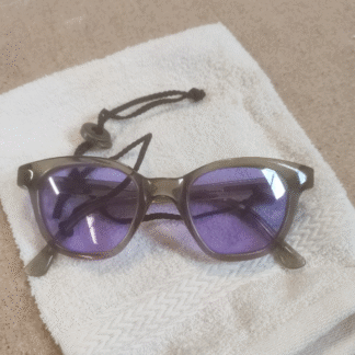 Beschermbril voor glaskralen branden