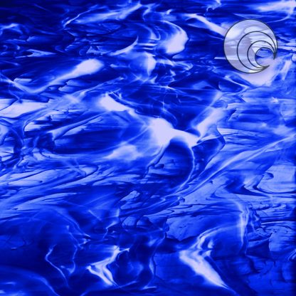marine blauw fusible glas