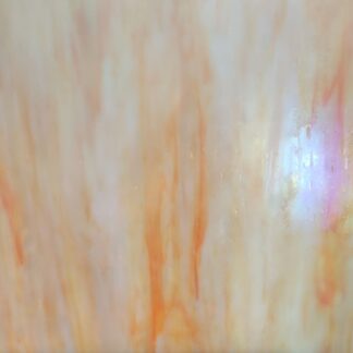 oranje opaal op wit glas wanda stained glass