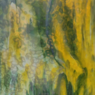Groen geel wit gemotteld glas