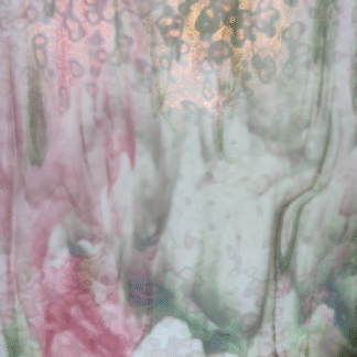 Rose groen witt gemotteld opaal glas