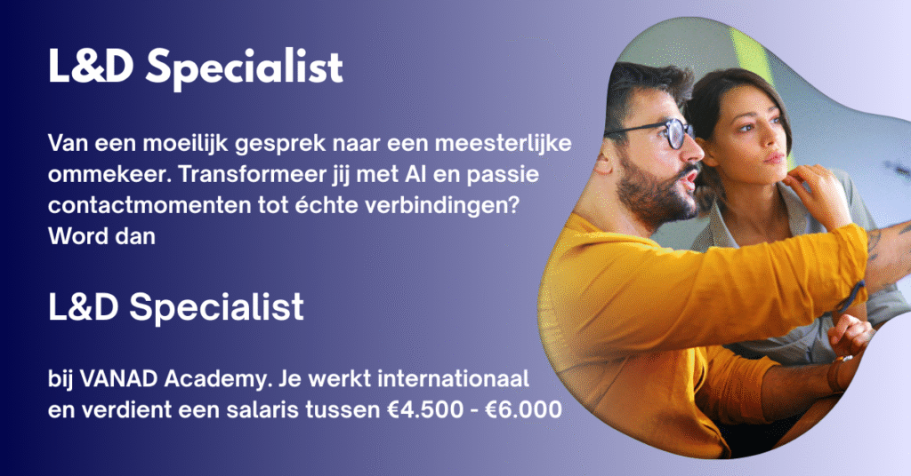 l&d specialist learning development specialist nietvoorbeginnners; didactisch onderleg