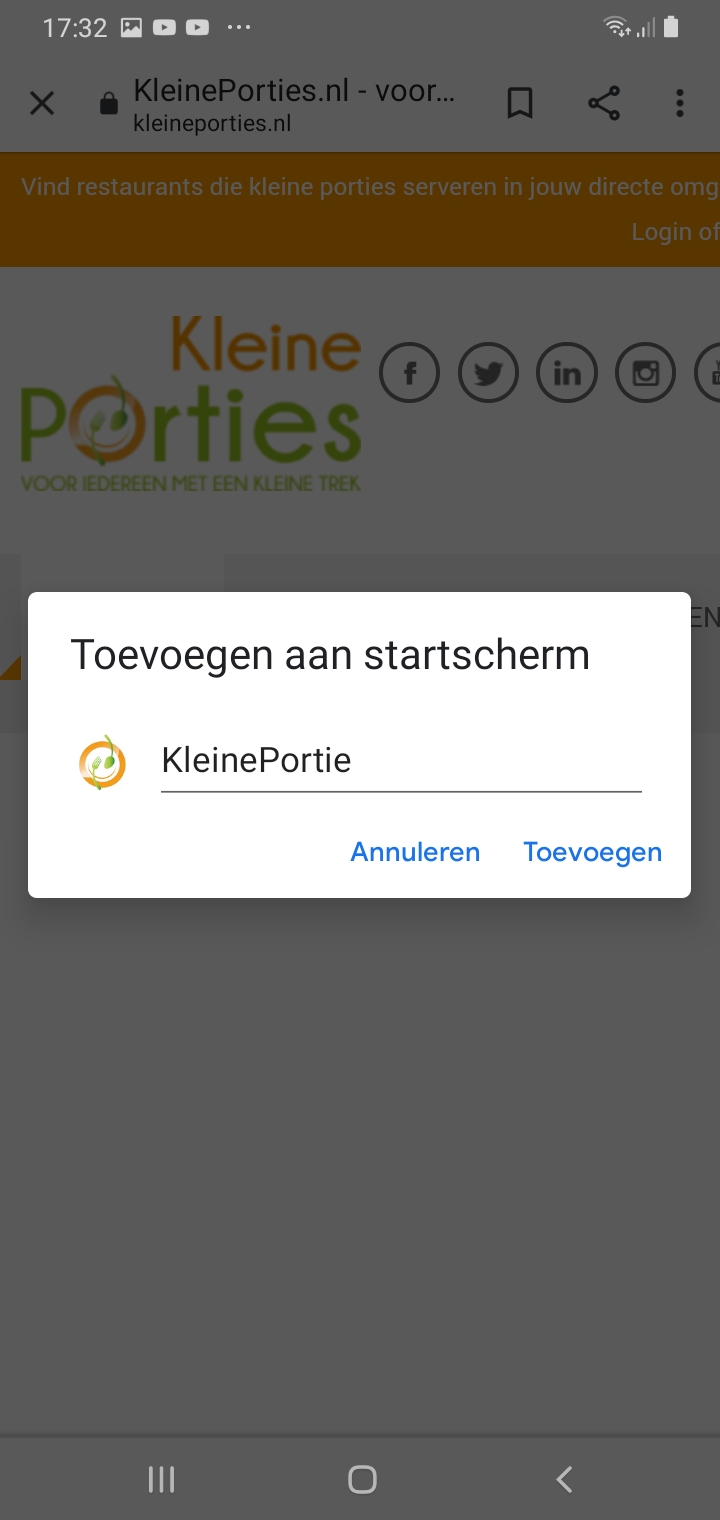 Stap 2 App toevoegen op Android