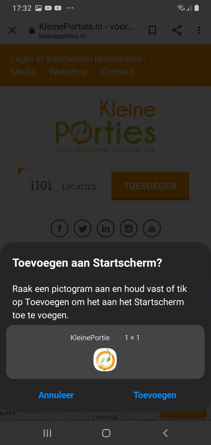 Stap 3 App toevoegen op Android