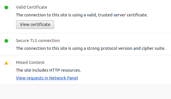 HTTPS SSL certificaat informatie in je browser