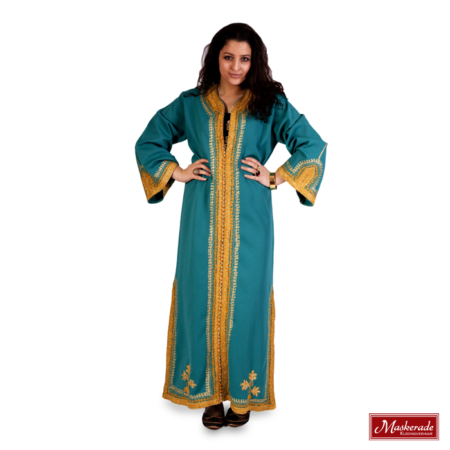 Arabisch kostuum turqoise jurk