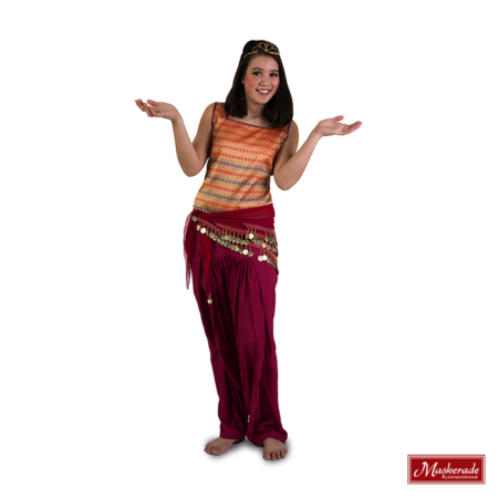 Arabisch kostuum rood