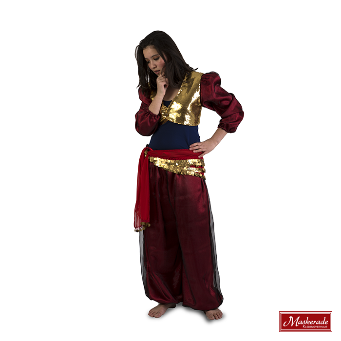 Arabisch kostuum gouden jas