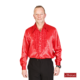 Rouchesblouse in rood