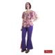 Gebloemd hippie shirt met paarse broek