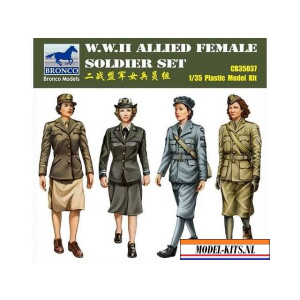 bronco 1 35 wwii allied female soldier set 1