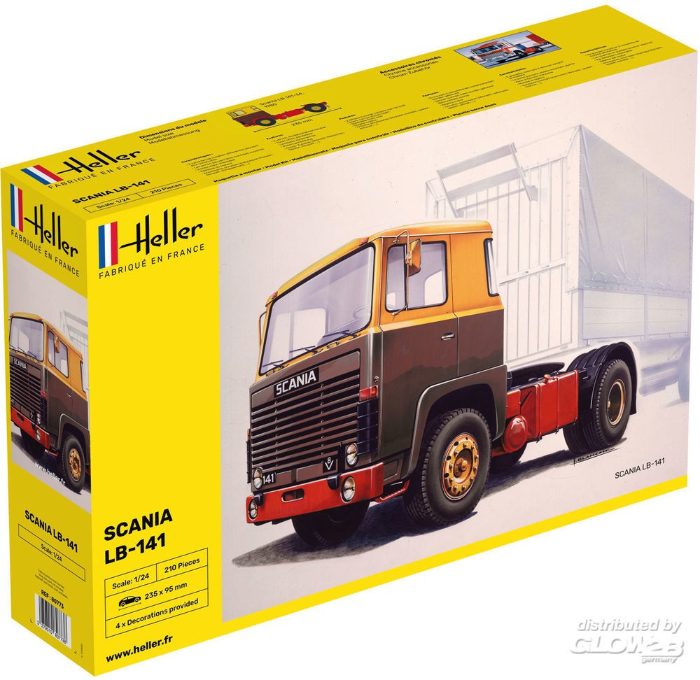 test lineair versneller Heller Vrachtwagen Bouwdozen Modelbouw bij Model-Kits Beste Prijs!
