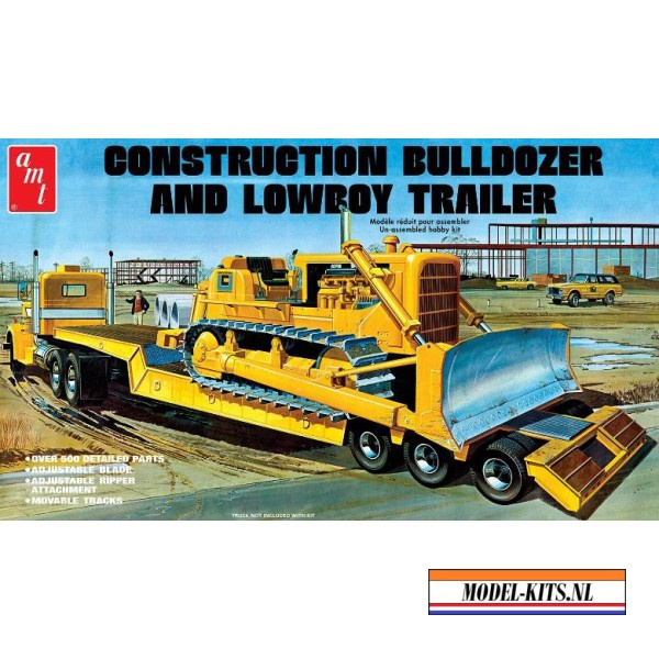 lowboy trailer construction bulldozer combo 1 25