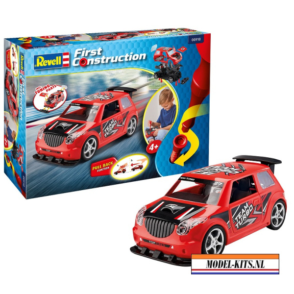 race car with pullback engine rally car red