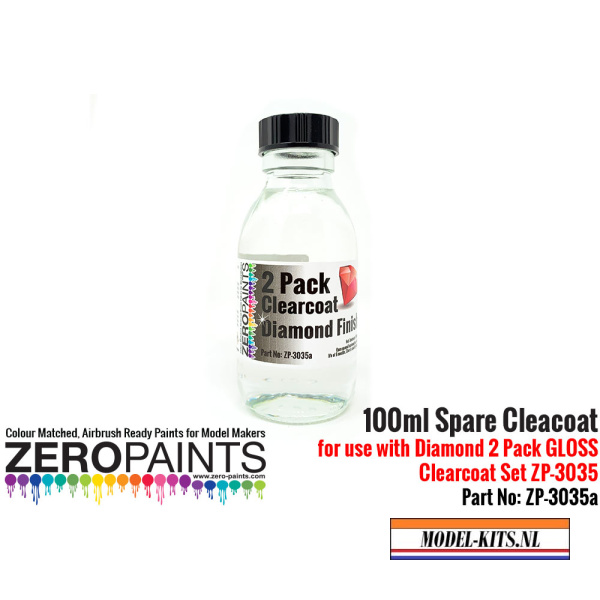 zero paints 100ml spare cleacoat for diamond 2 pack gloss clearcoat set zp 3035
