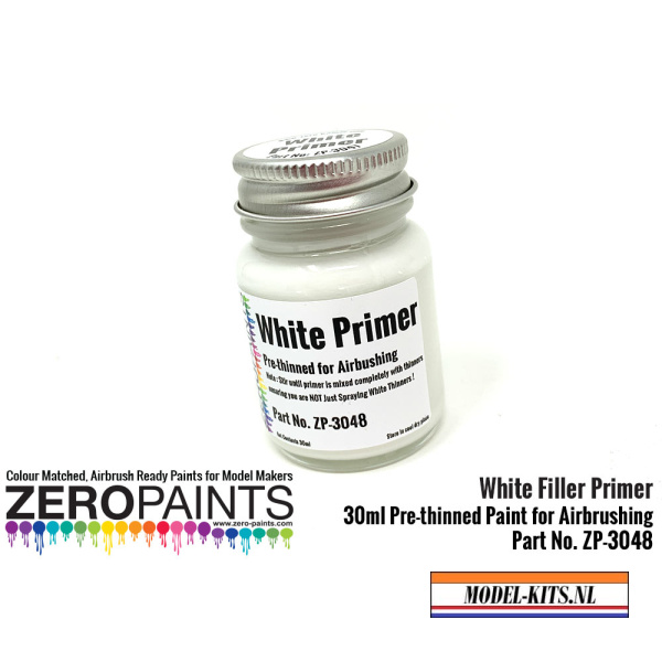 zero paints airbrushing white primer micro filler 30ml