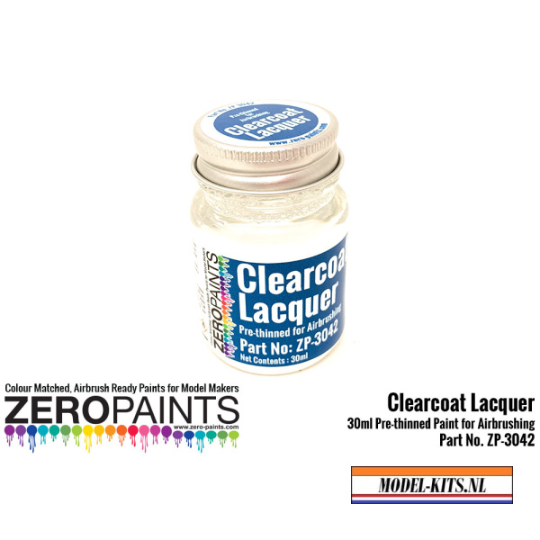 zero paints clearcoat lacquer 30ml pre thinned ready for airbrushing