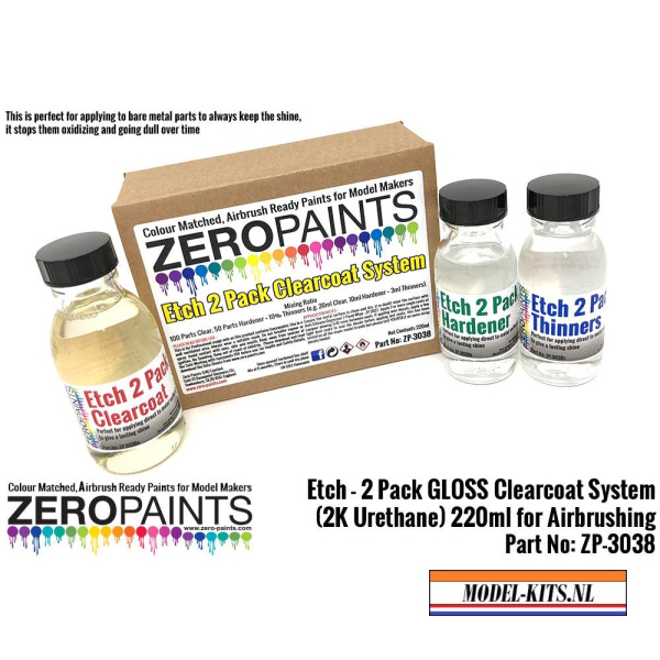 zero paints etch 2 pack gloss clearcoat system 2k urethane 220ml