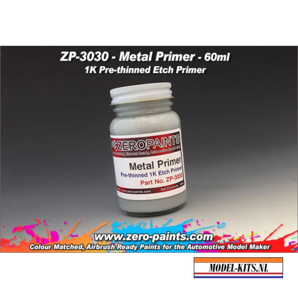 zero paints metal primer 60ml pre thinned
