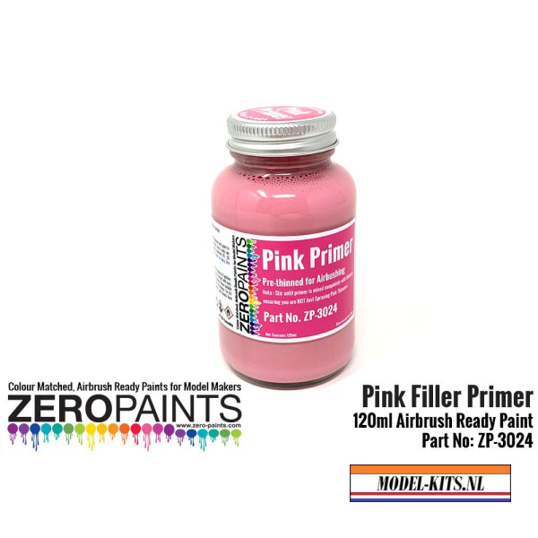zero paints pink primer undercoat 100ml airbrushing