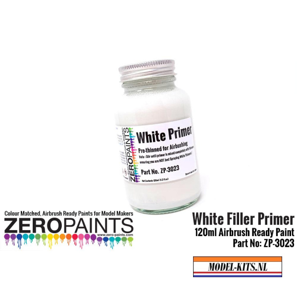 zero paints white airbrushing primer micro filler 100ml