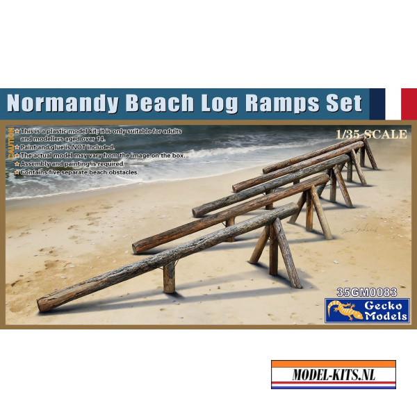 normandy beach log ramps set