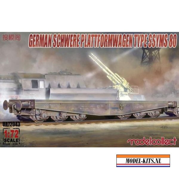 GERMAN SCHWERE PLATTFORMWAGEN TYPE SSYMS 80