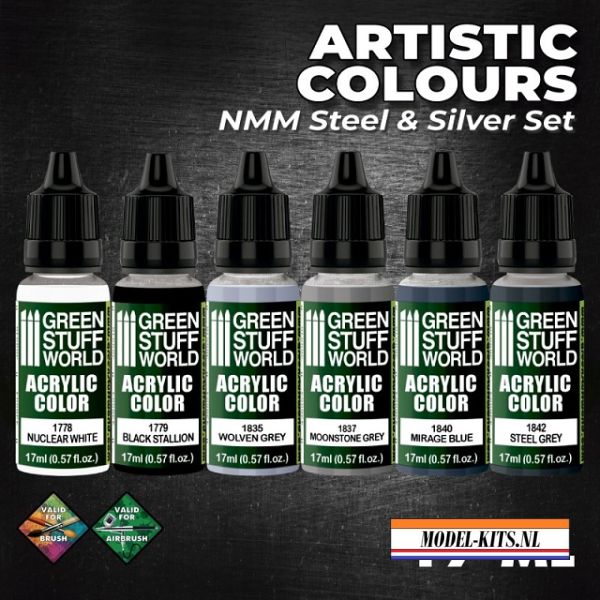 ARTISTIC COLOURS NMM STEEL & SILVER SET
