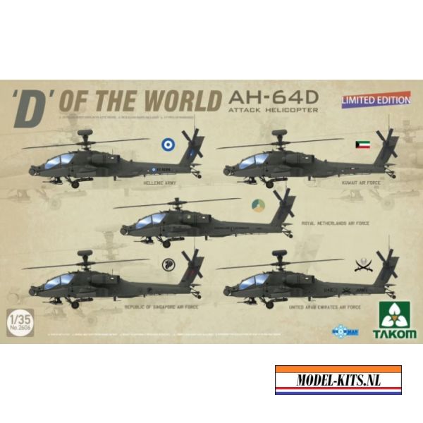 'D' OF THE WORLD AH 64D ATTACK HELICOPTER LIMITED EDITION
