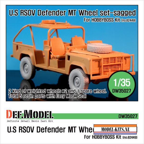 US RSOV DEFENDER MT SAGGED WHEEL SET