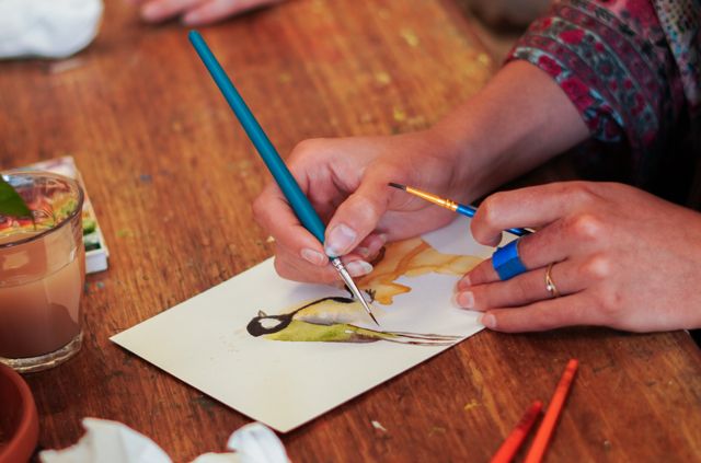 Workshop tekenen en schilderen ‘Vogel je uit’ o.l.v. illustrator