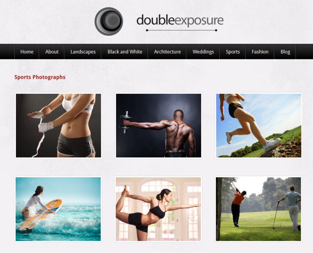 Photography theme for WordPress
